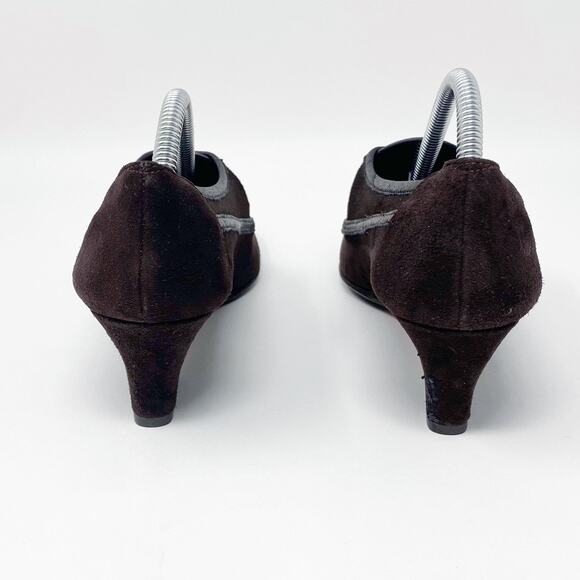 PREVATA Vintage Suede Wedge Heels - Picture 7 of 9